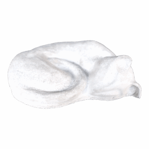 CAT SLEEPING (WHITE)
