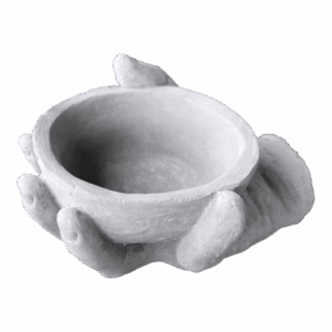 HAND HOLDING BOWL