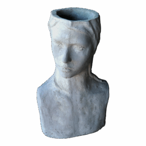 HEAD PLANTER (FEMALE 2 GREY)