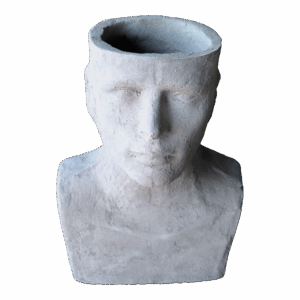 HEAD PLANTER (MALE GREY)